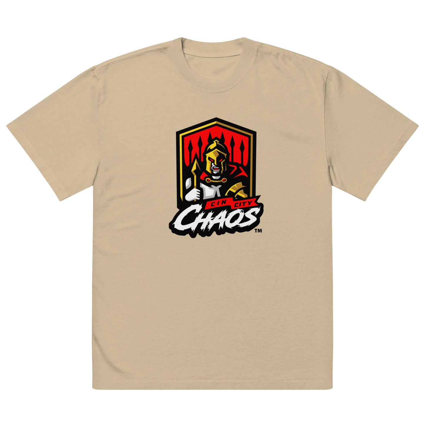 Cin City Chaos Oversized Faded T-shirt